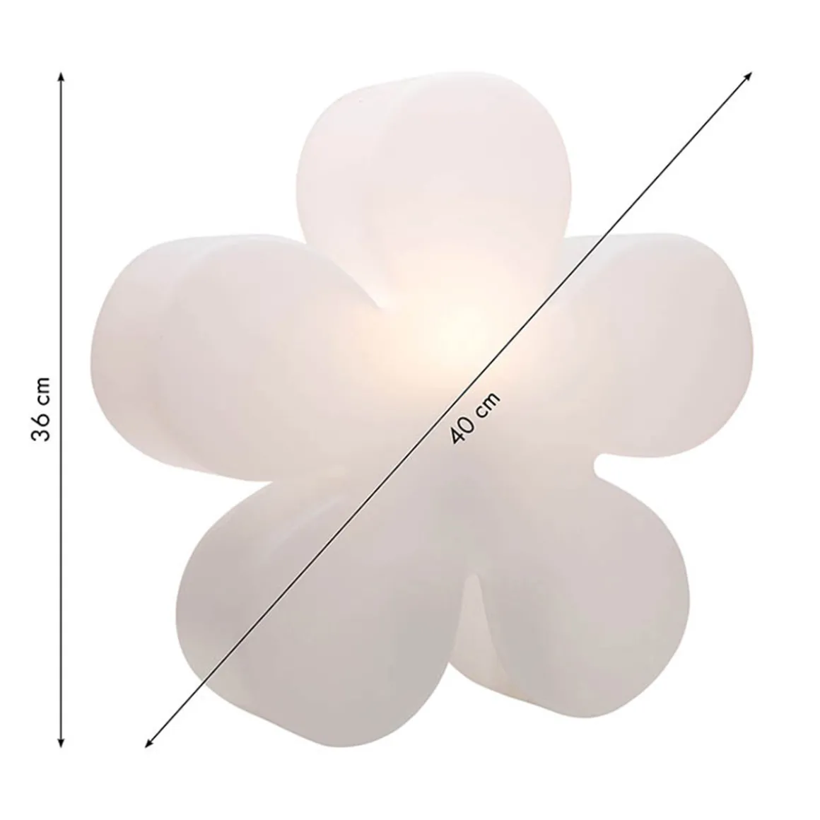 8 seasons design Shining Flower LED Solar- / Dekoleuchte, Ø: 40 cm