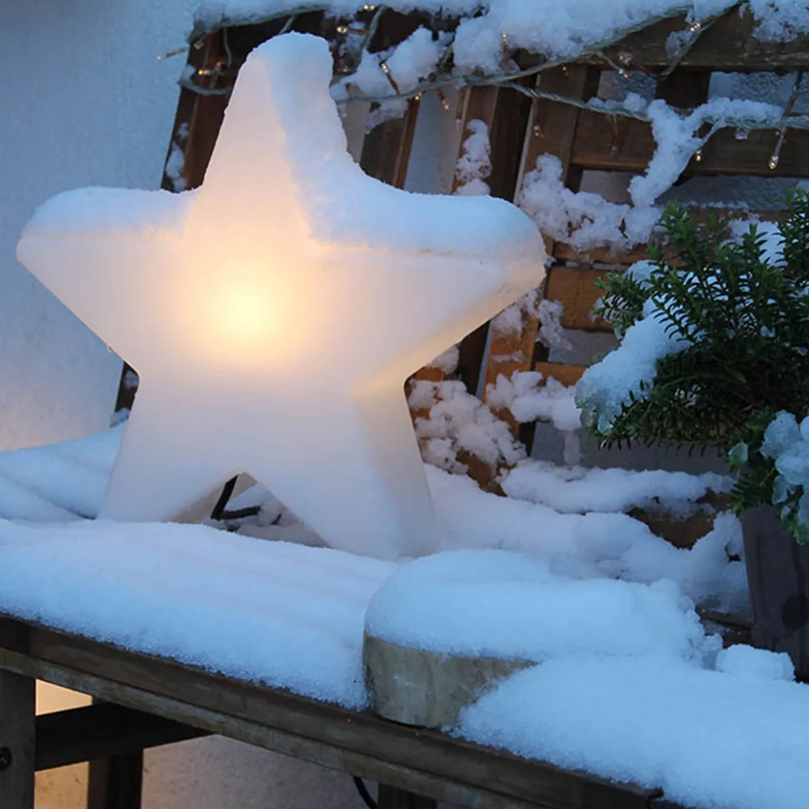 8 seasons design Shining Star und Moon Dekoleuchte, 2er-Set