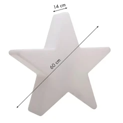 8 seasons design Shining Star Dekoleuchte 40 und 60 cm, 2er-Set
