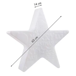 8 seasons design Shining Star Merry Christmas Dekoleuchte, Höhe: 54 cm