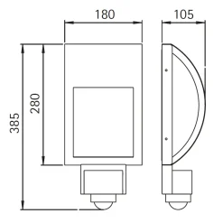 Albert 6961/2 Außenwandleuchte