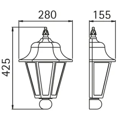 Albert 3229 Außenwandleuchte