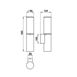 Albert 690214 Außenwandleuchte