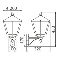 Albert 1814 Außenwandleuchte