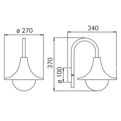 Albert 0669 Außenwandleuchte