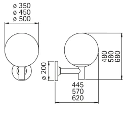 Albert 080 Außenwandleuchte