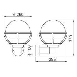 Albert 0612 Außenwandleuchte