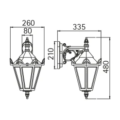 Albert 1807 Außenwandleuchte