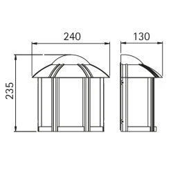 Albert 3221 Außenwandleuchte