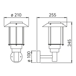 Albert 69023 Außenwandleuchte