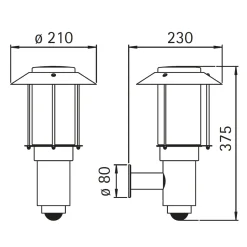 Albert 69023 Außenwandleuchte