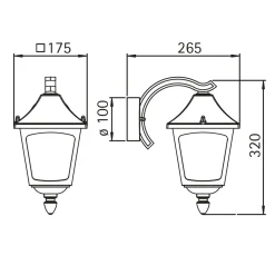 Albert 1821 Außenwandleuchte