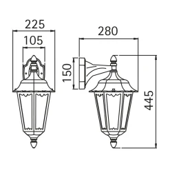 Albert 1819 Außenwandleuchte