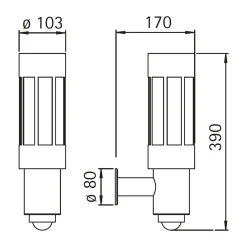 Albert 6902 Außenwandleuchte