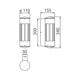 Albert 0240 Außenwandleuchte