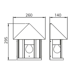 Albert 3222 Außenwandleuchte