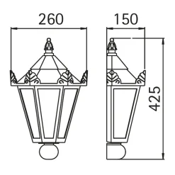 Albert 3228 Außenwandleuchte