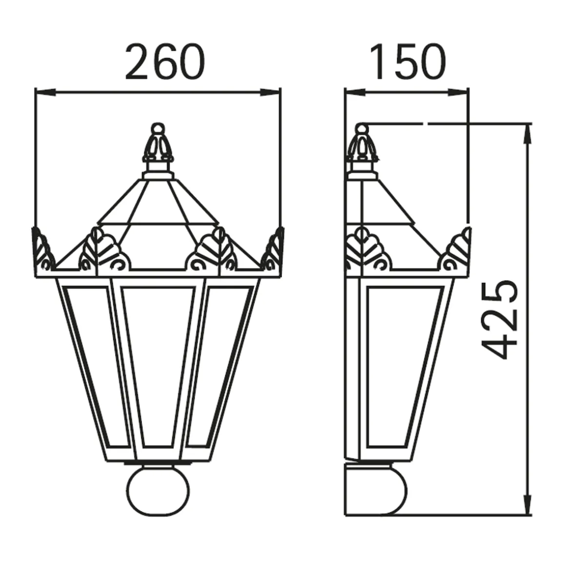 Albert 3228 Außenwandleuchte