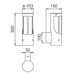 Albert 690256 Außenwandleuchte