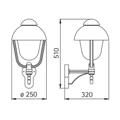 Albert 0688 Außenwandleuchte