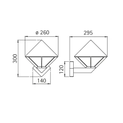 Albert 0616 Außenwandleuchte