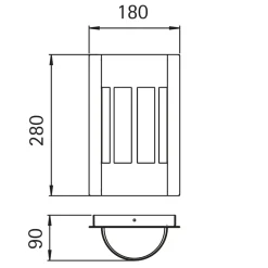 Albert 69611/4 Außenwandleuchte