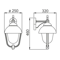 Albert 0689 Außenwandleuchte