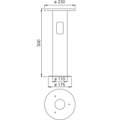 Albert 690011 Erdeinbausockel