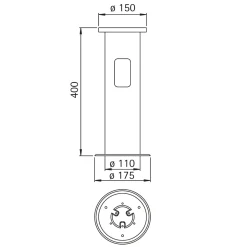 Albert 690010 Erdeinbausockel