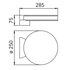 Albert 0295 LED Außenwandleuchte, Abverkaufsware