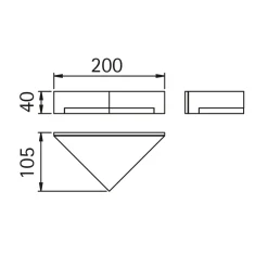 Albert 0333 LED Außenwandleuchte