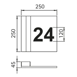 Albert 696006/7 LED Hausnummernleuchte