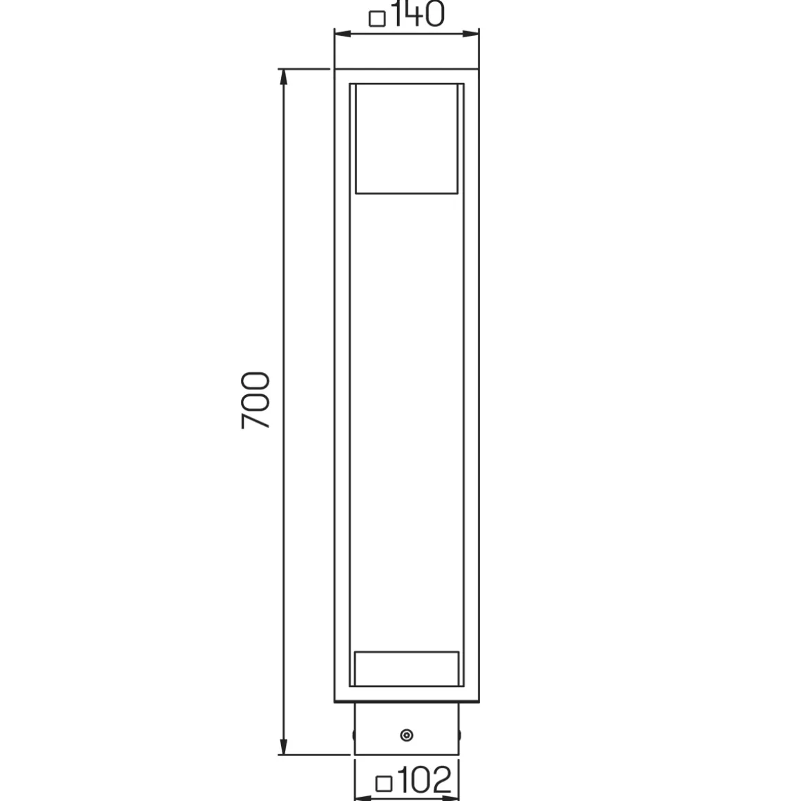 Albert 2281 LED Pollerleuchte, Abverkaufsware