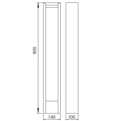 Albert 2242 LED Pollerleuchte