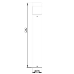 Albert 3074 LED Pollerleuchte