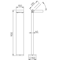 Albert 2296 LED Pollerleuchten