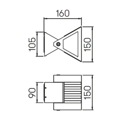 Albert 2410 LED Wandstrahler