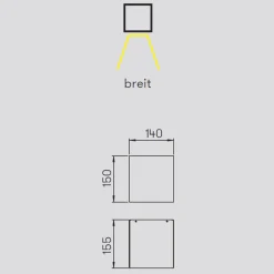 Albert 2451/2452 LED Wandstrahler, einseitig breit