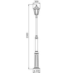 Albert 4147 Mastleuchte