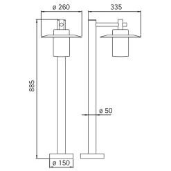 Albert 4152 Pollerleuchte