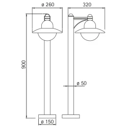 Albert 4150 Pollerleuchte