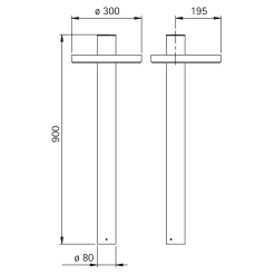 Albert 2093 Pollerleuchte