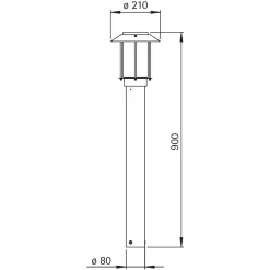Albert 692257 Pollerleuchte