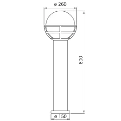 Albert 2030 Pollerleuchte