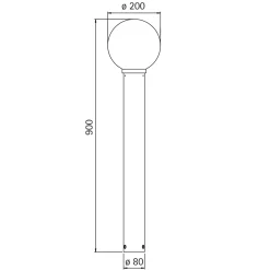 Albert 692261 Pollerleuchte