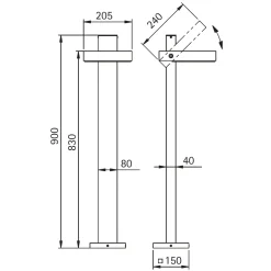Albert 2091 Pollerleuchte