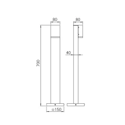 Albert 2065 Pollerleuchte