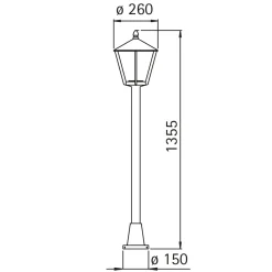 Albert 4129 Pollerleuchte