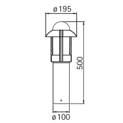 Albert 0531 Sockelleuchte