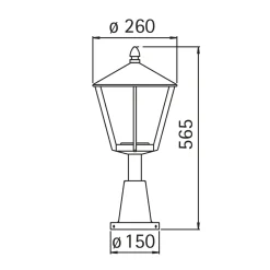 Albert 0529 Sockelleuchte